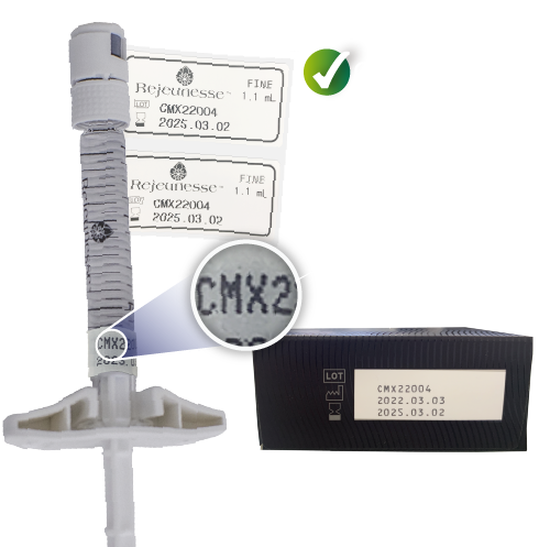 Lote MX en jeringa y caja